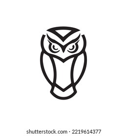 Design logo template and owl icon. Logos available in vectors.