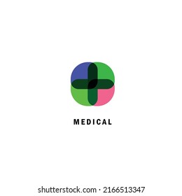 Diseñar una plantilla de logotipo adecuada para un símbolo sano. Ilustración vectorial.