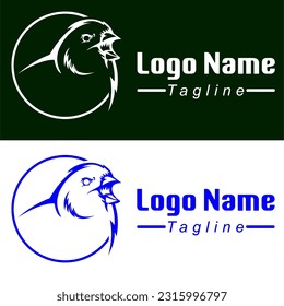 DESIGN LOGO TEMPLATE VECTOR SYMBOL ICON ICON HEAD BIRD COMPANY BUSINESS