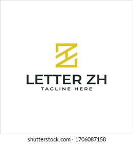 Design a logo template for your business, Modern and Clean, Letter ZH logo vector inspiration
