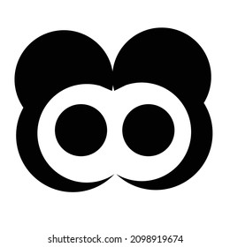 logotipo de diseño de un texto con concepto en blanco y negro 