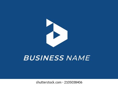 design logo triangle letter D