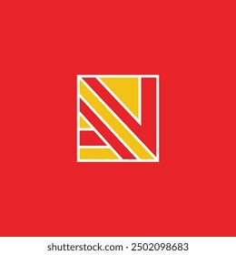 Logotipo de diseño AN con concepto único