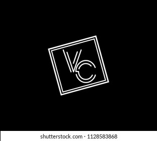 Design Logo VC Letter Monogram Modern Line Shape