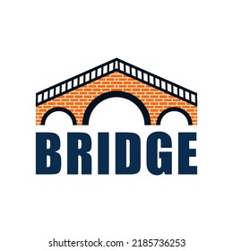 Design Logo Vector Bridge City