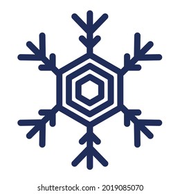 Design logo vector of hexa snow flakes