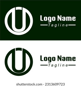 DESIGN LOGO VECTOR LETTER U TEMPLATE COMPANY BUSINESS SYMBOL ABSTRACT