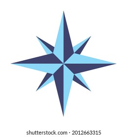 Design-Logo-Vektorgrafik von Marinekompass