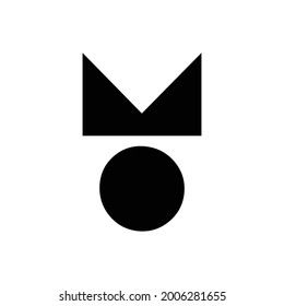 Design-Logo-Vektorgrafik von Medaille