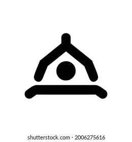 Design logo vector of ring bell house 