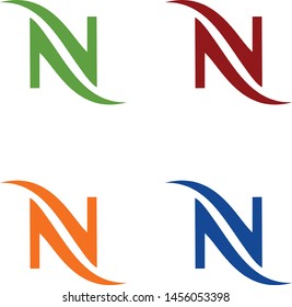 design logo vector symbol icon letter n