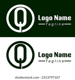 DISEÑAR LOGO VECTOR PLANTILLA Q EMPRESA EMPRESA ICONO SÍMBOLO ABSTRACTO