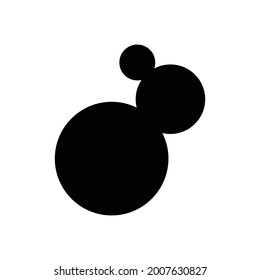 Design logo vector of triple circle like a bubble 