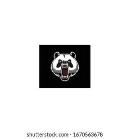 design logo vektor panda fierce