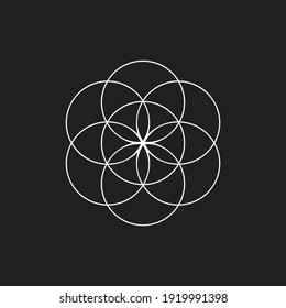  resumen de círculo blanco del logotipo de diseño