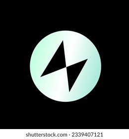 Design-Logo X-Farbverlauf auf schwarzem Hintergrund, ilustrasi-vektor 