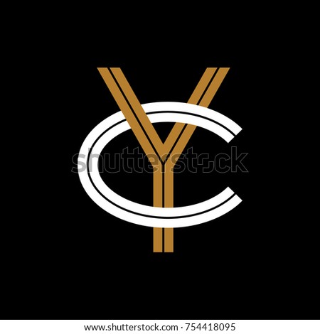 Design Logogram Letters Initial Monogram Fancy Stock Vector Royalty