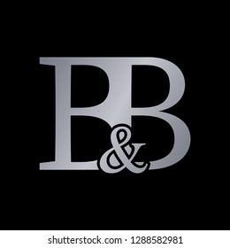 The design of logos with B & B letters that look very simple and elegant. very suitable for your work project. Vector EPS 10