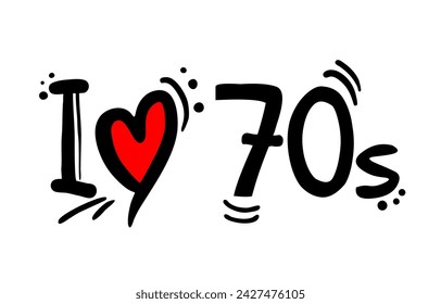 Diseño de I love 70 década