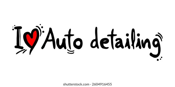 Design of I love Auto detailing