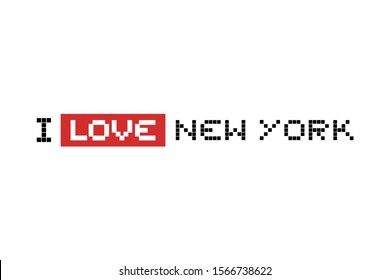 Design of I love New York message