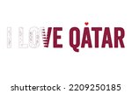 Design, I love Qatar, Qatar Flag, flag colors, Heart, text, typography, arab country, muslim country, Arabic language. Independence day. national day, creative, Qatar Vector, Qatar people, beautiful, 
