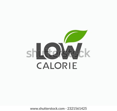 Design of low calorie icon