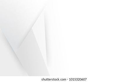 Design Lowpoly with space geometric white & grey background, abstract vector EPS10