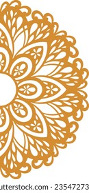 Design Luxury Mandala Illustration For Wedding