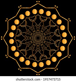 design luxury mandala and vector