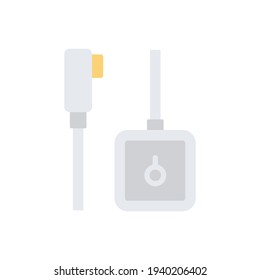 The design of the magnetic charge cable filled icon vector illustration, this vector is suitable for icons, logos, illustrations, stickers, books, covers, etc.