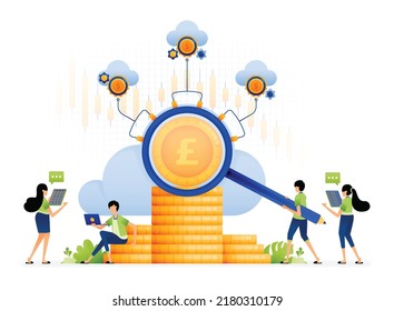 Design of Make money with internet tech cloud and maximize cloud blockchain network for service mechanism. Illustration for landing pages websites posters banners mobile apps web social media ads etc