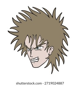 Desenho do rosto do homem