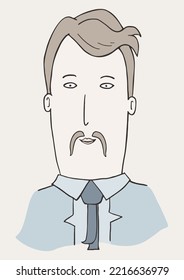 Diseño de la ilustración facial humana