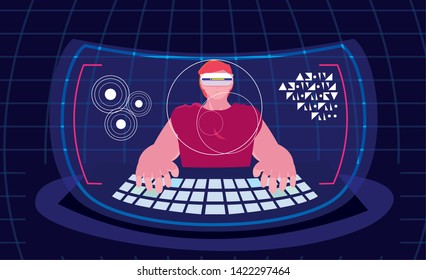 Design of man using technology of augmented reality