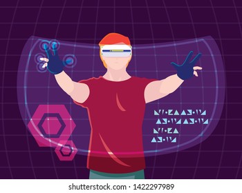 Design of man using technology of augmented reality