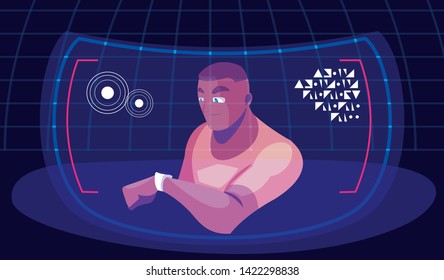 Design of man using technology of augmented reality