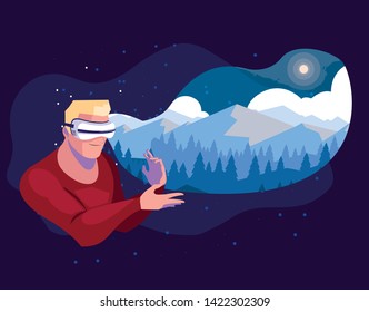 Design of man using technology of augmented reality