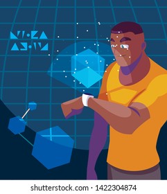 Design of man using technology of augmented reality