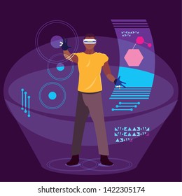 Design of man using technology of augmented reality