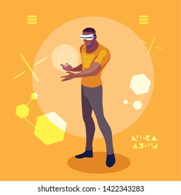 Design of man using technology of augmented reality