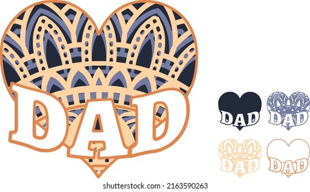 Diseño -mandala consta de 4 capas. Excelente para máquinas de corte láser. Cortar cada capa y pegar con pegamento. ... Puede cambiar el color y el tamaño del diseño