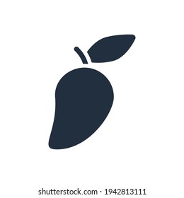 Das Design der Mango Obst-und Gemüse-Symbol Symbol Vektorgrafik, diese Vektorgrafik ist für Symbole, Logos, Illustrationen, Aufkleber, Bücher, Cover, etc. geeignet.