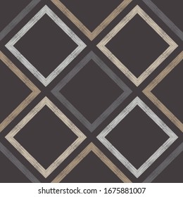Design with manual hatching. Ethnic boho ornament. Seamless pattern. Tribal motif. Vector illustration for web design or print.