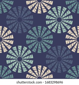 Design with manual hatching. Ethnic boho ornament. Seamless pattern. Tribal motif. Vector illustration for web design or print.