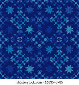 Design with manual hatching. Ethnic boho ornament. Seamless pattern. Tribal motif. Vector illustration for web design or print.