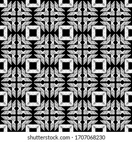 Design with manual hatching. Ethnic boho ornament. Seamless pattern. Tribal motif. Vector illustration for web design or print.