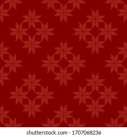 Design with manual hatching. Ethnic boho ornament. Seamless pattern. Tribal motif. Vector illustration for web design or print.