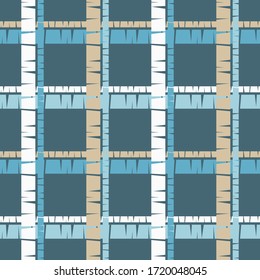 Design with manual hatching. Ethnic boho ornament. Seamless background. Tribal motif. Vector illustration for web design or print.