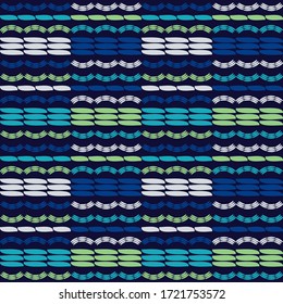 Design with manual hatching. Ethnic boho ornament. Seamless background. Tribal motif. Vector illustration for web design or print.